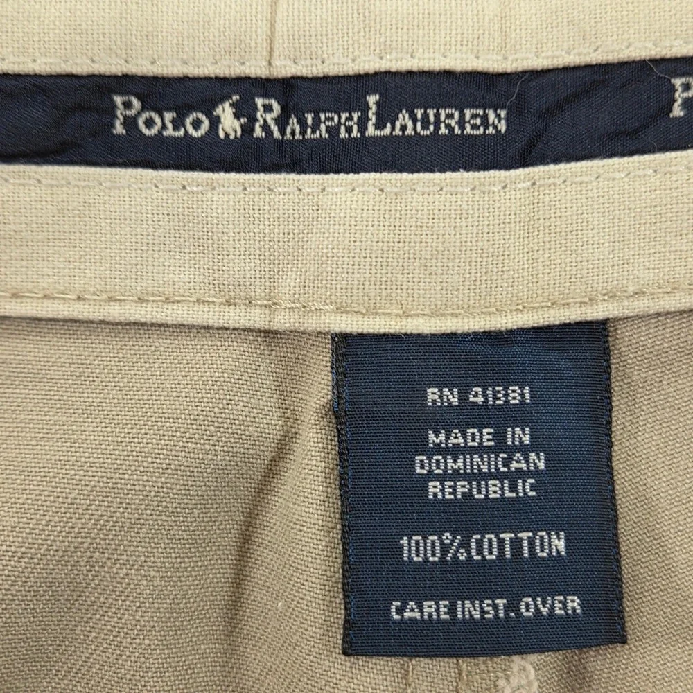 Polo‎ Ralph Lauren Sullivan Slim Fit Khaki Pants Mens 36x30 Pleated Cotton